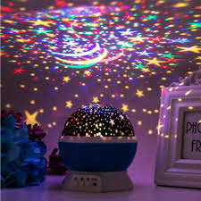 Star Moon Light Rotating Projector Lamp