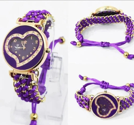 GIRL STYLYLISH WATCH BUY ONE GET ONE FREE - Hamda.Store