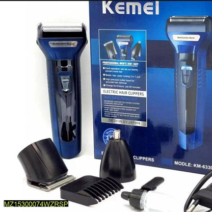 KEMEI 3 In 1 Rechargeable Electric Men,s Shaver - Hamda.Store