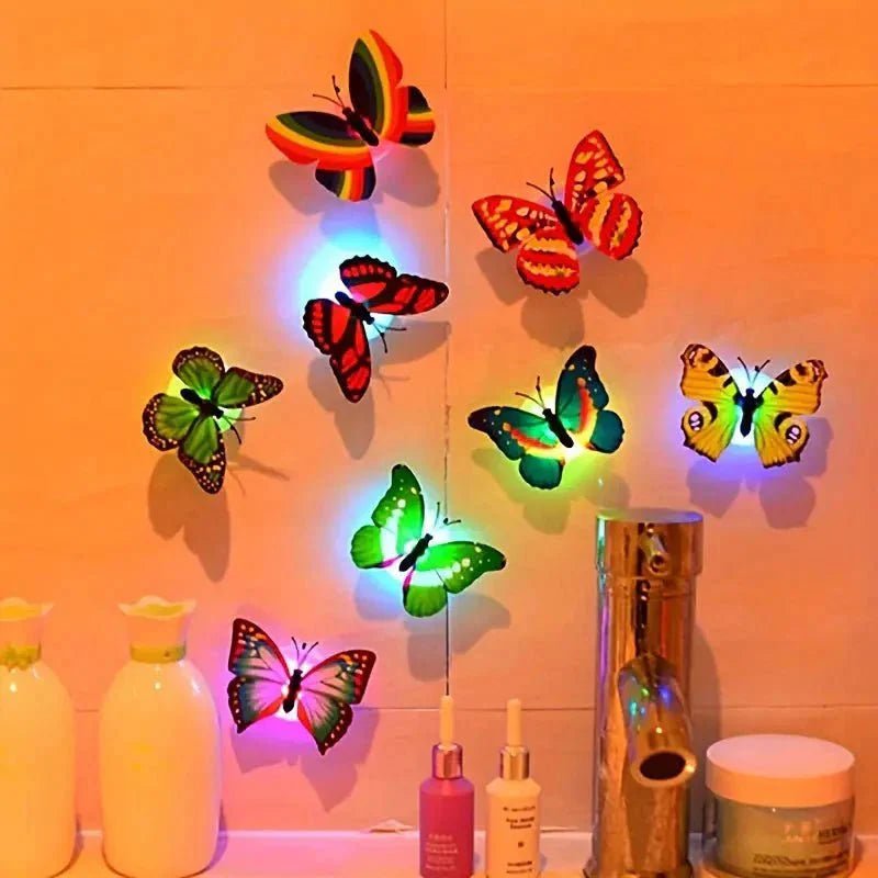 LED Butterfly Night Light Pack Of (6 Pcs) - Hamda.Store